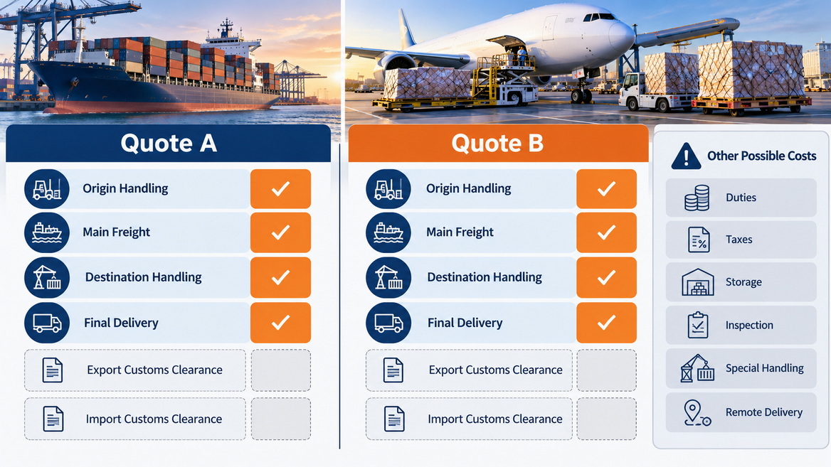 Complete Shipping Cost Comparison Complete Shipping Cost Comparison