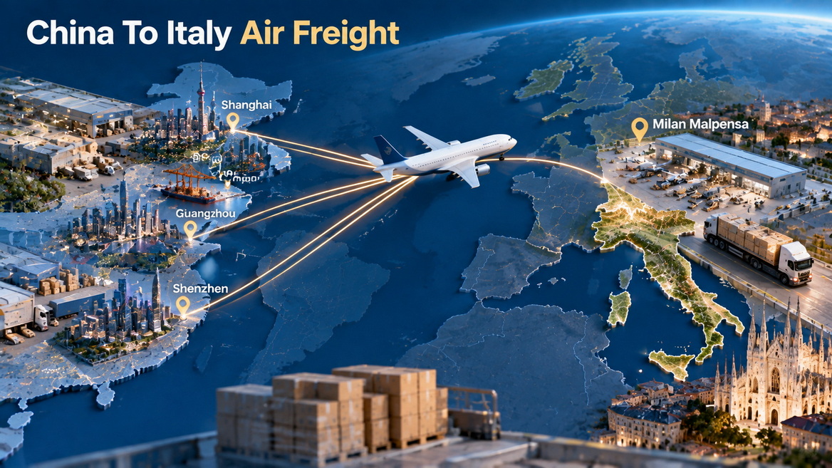 China To Italy Air Freight Route China To Italy Air Freight Route