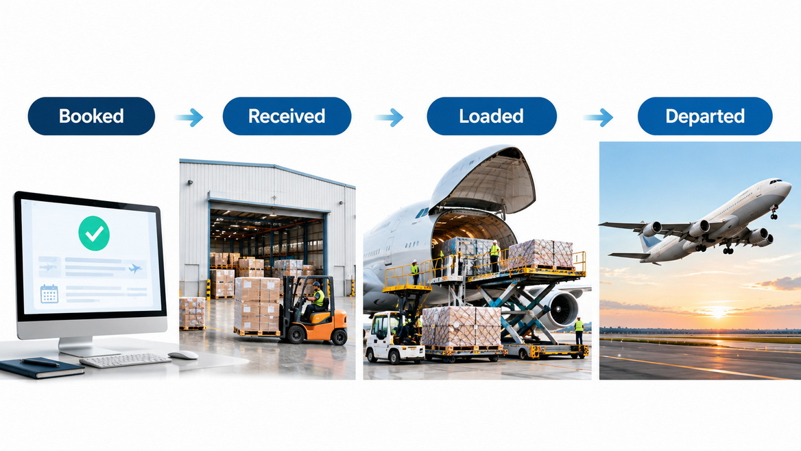 Air Cargo Booking and Departure Milestones