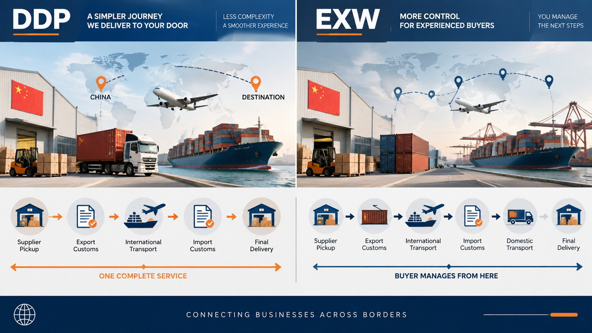 DDP And EXW Shipping Journey