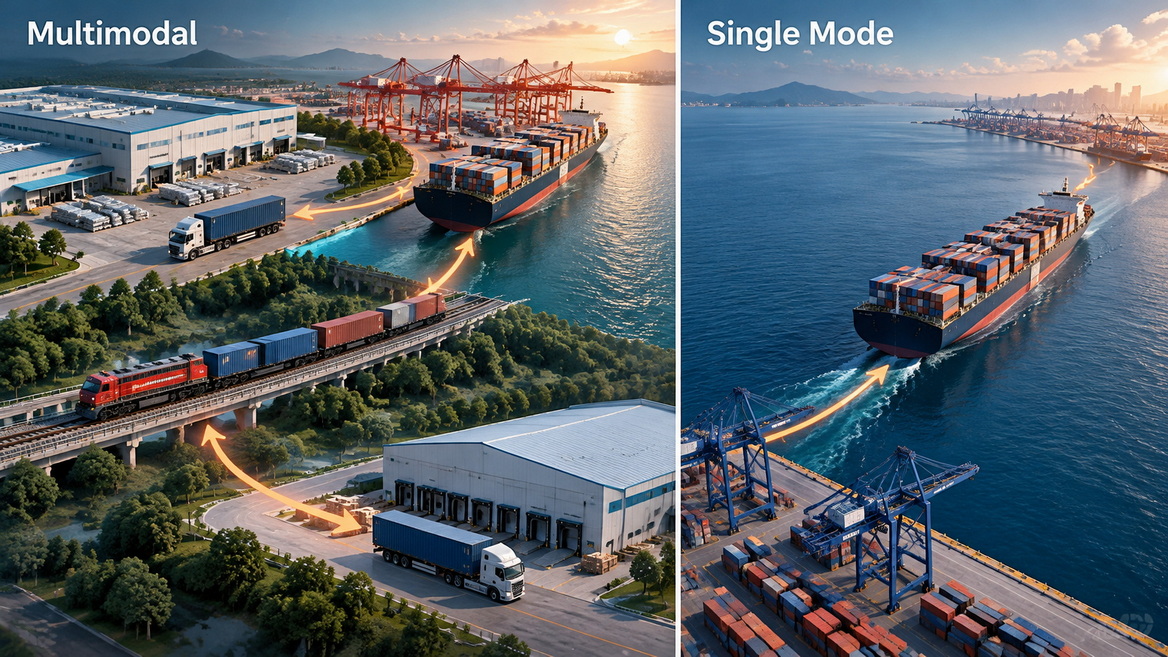 Multimodal Transport Vs Single-Mode Shipping for Global Supply Chains