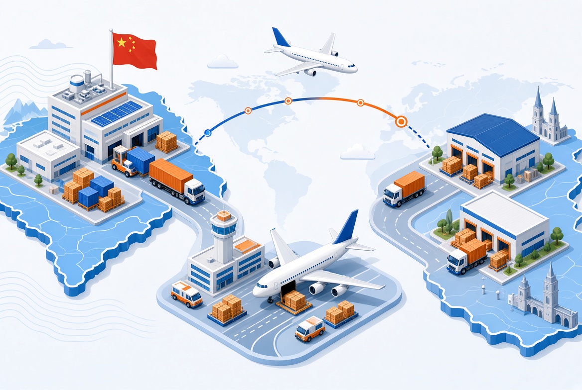 China Europe Air Road Logistics Route