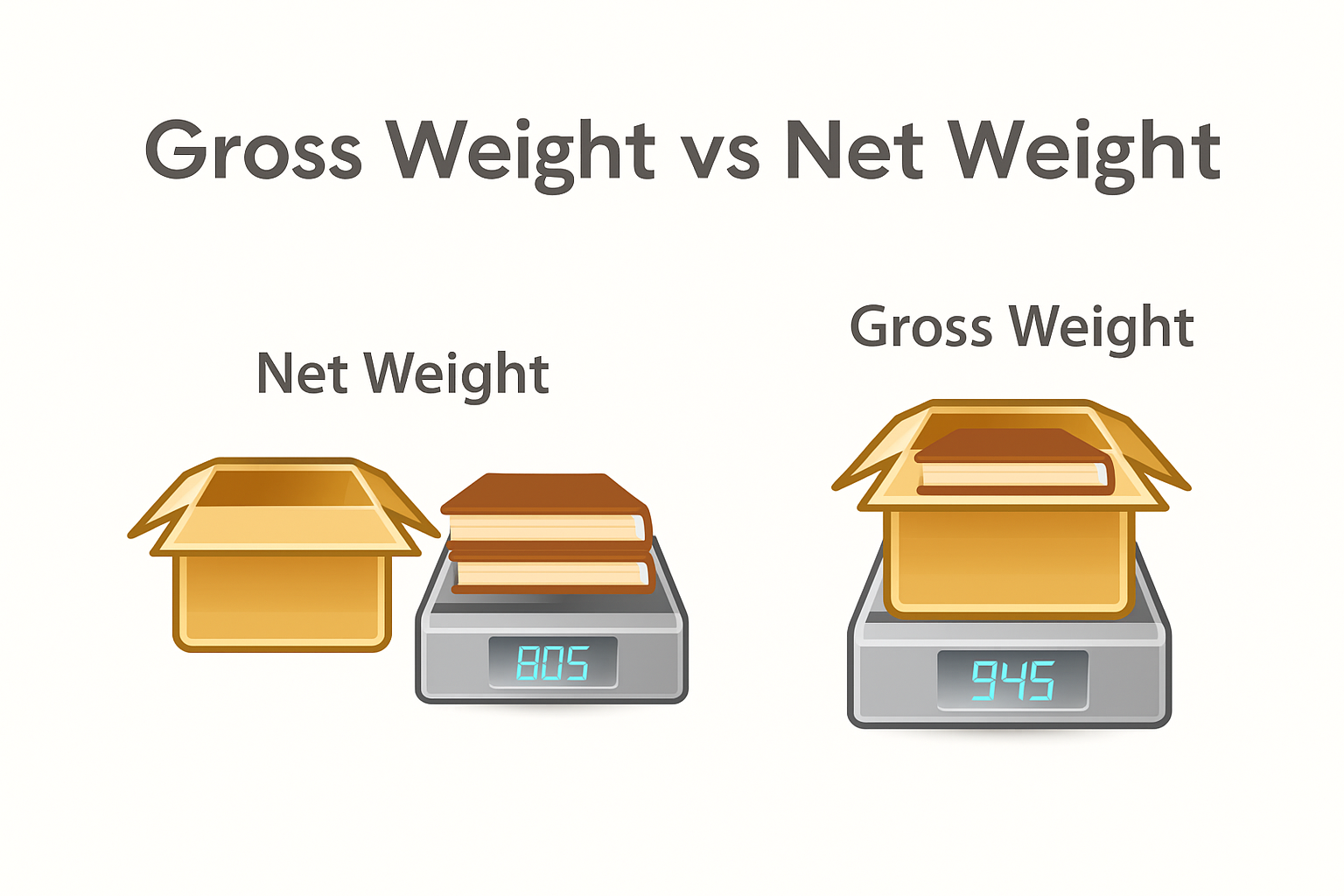 Tare Weight Net Weight and Gross Weight in Shipping (2)