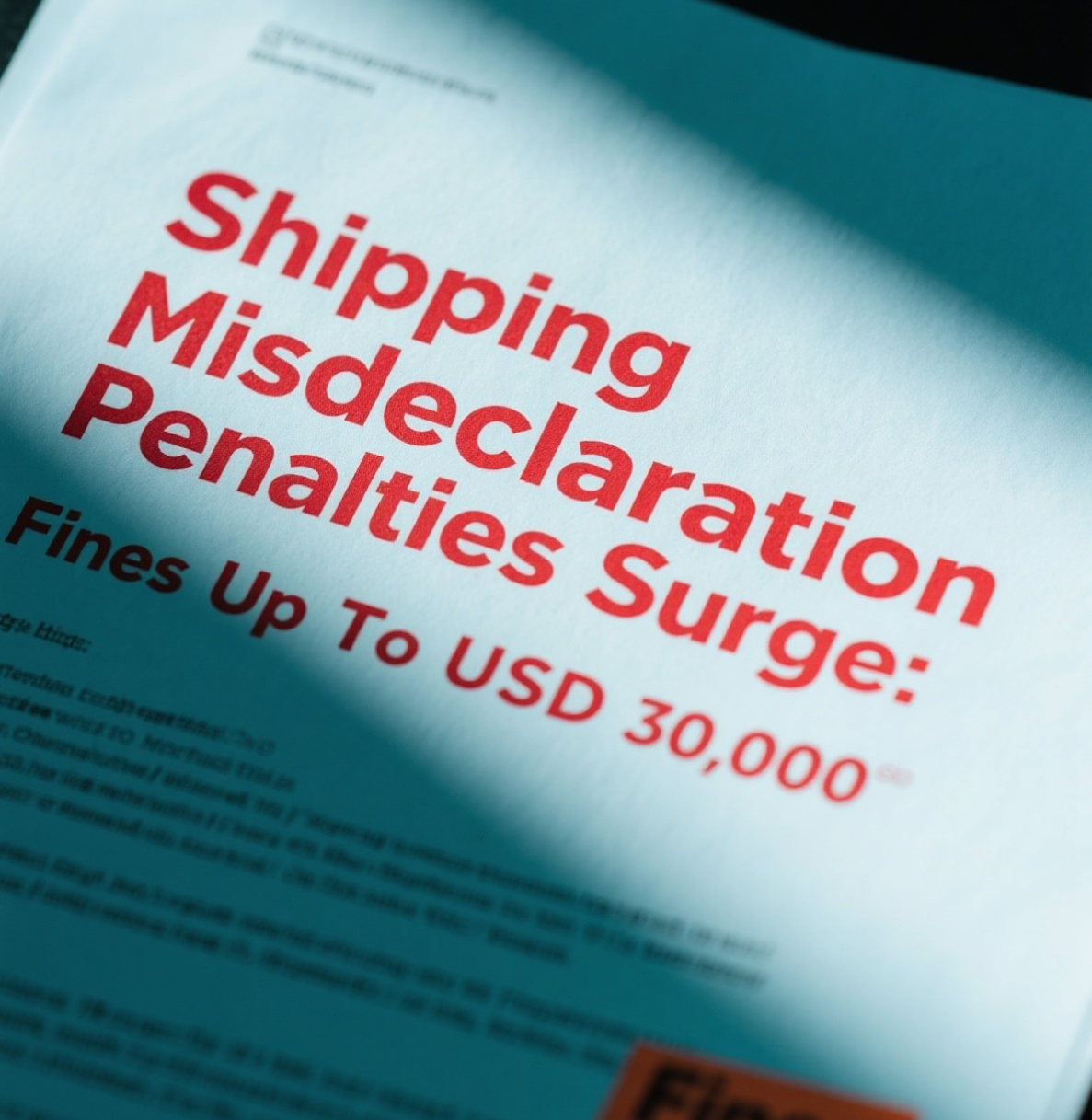 Shipping Misdeclaration Penalties Surge: Fines Up To USD 30,000