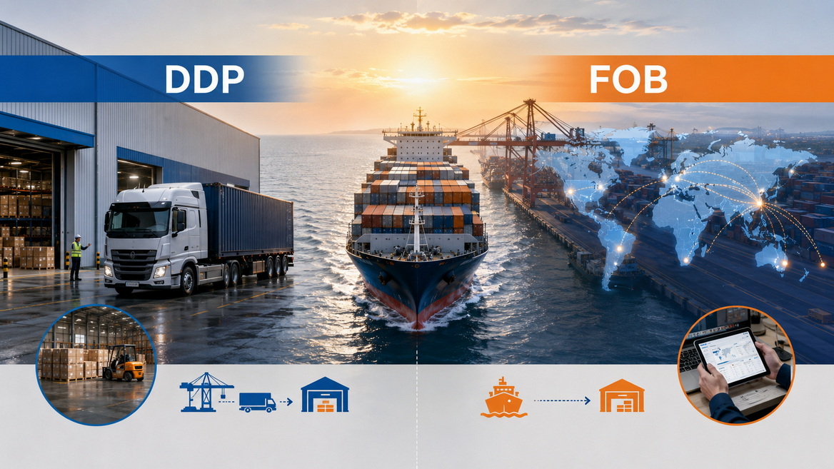 DDP Shipping Service Vs FOB Shipping for First-Time Importers
