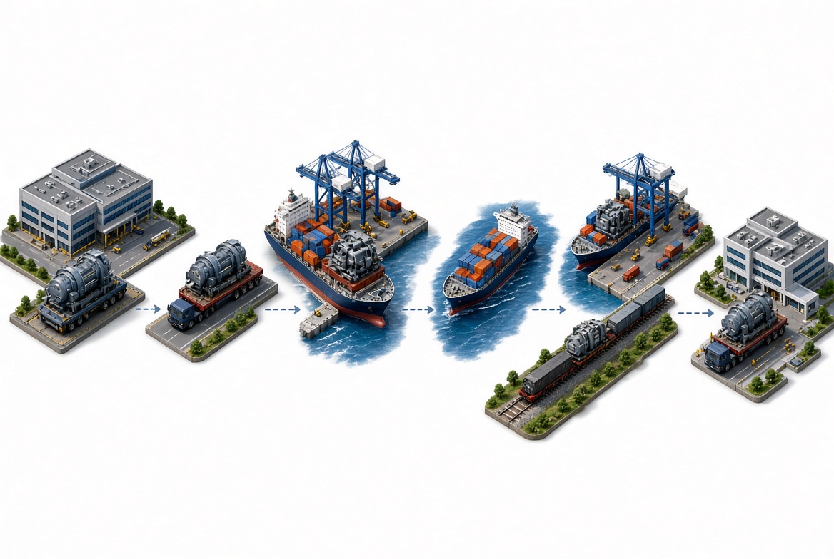 Ocean Freight And Multimodal Transport Route
