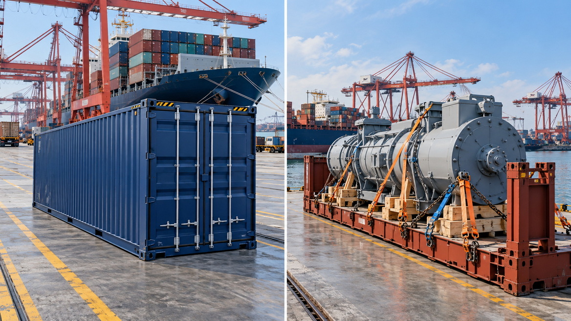 Specialized Container Service Vs Standard Container for Oversized Cargo